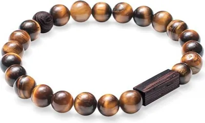 Image de BeWooden Bracelet Tigris en perles S = 16 - 17 cm