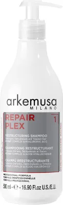 Produktbild von Arkemusa | Shampoo Repair Plex 500 ml - regenerierend - für geschädigtes Haar - intensive Pflege