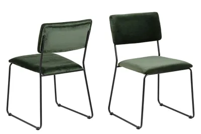 Produktbild von Design Scandinavia Esszimmerstuhl Melodi (2er-SET), grün