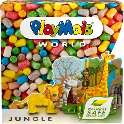 Imagen del producto de Kit de manualidades "Mundo de PlayMais" para niños a partir de 3 años | Aproximadamente 1000 piezas de PlayMais, plantillas e instrucciones para manualidades | Regalos para niños | Fomenta la creatividad y la motricidad fina