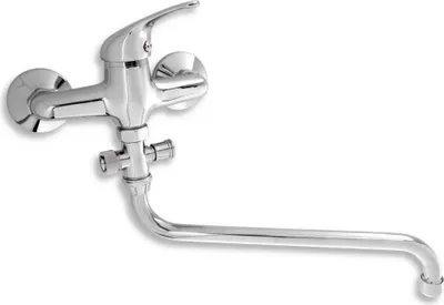 Produktbild von Novaservis Titania Iris - Wannenarmatur ohne Duschanschluss, 150 mm, weiß/chrom 92071/1,0