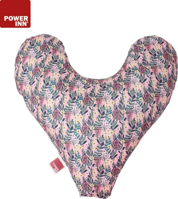 Produktbild von POWER INN Brustkissen Hope | Rosa mit Blumen | Herzkissen als Schmerzlinderung nach Mastektomie | Stützkissen