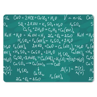 Produktbild von MuchoWow® Mauspad Mousepad Chemie - Kreidetafel - Figuren - Muster 23x19 cm - Mousepads - Maus Mat - Pad - Mausunterlage - Schreibtischunterlage - Mauspad