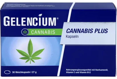 Obrázek produktu pro Gelencium Cannabis plus kapsle pro relaxaci, 30 kapslí