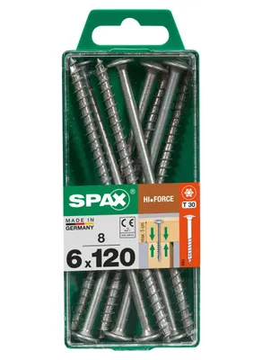 Produktbild von Spax Holzbauschrauben 6.0 x 120 mm TX 30 - 8 Stk.