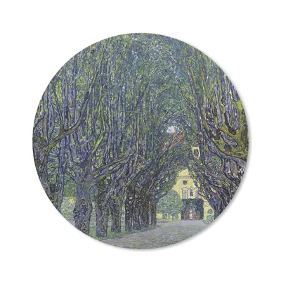 Produktbild von MuchoWow® Mauspad Mousepad Allee zum schloss kammer - Gustav Klimt 20x20 cm - Mousepads - Maus Mat - Pad - Mausunterlage - Schreibtischmatte