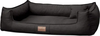 Productafbeelding van tierlando® Orthopedisch hondenbed GOOFY Couture >> inclusief matrasbeschermer << - Afmetingen: 110x90 cm | Kleur: 03 Zwart