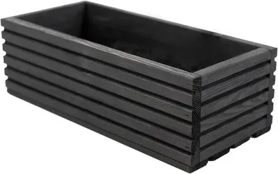 Produktbild von Famanu Holzblumentopf - Rechteckige Pflanzenbox für Garten, Balkon und Terrasse - 44 x 20 x 14,5 cm