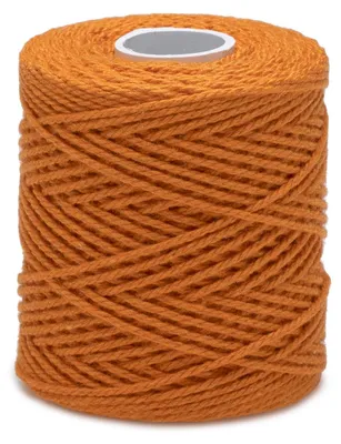 Katoengarn 1,2 mm, 45 m, orange, 5 x 5 x 5,5 cm