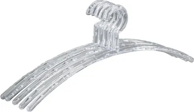 Zdjęcie produktu dla Wieszak na ubrania Bubble Transparent zestaw 5 sztuk