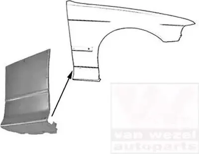 Produktbild von VAN WEZEL 0642156 Kotflügel Vorne Rechts für BMW 3 Coupe (E36) 3 Cabrio (E36)