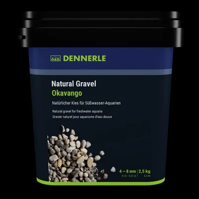 Produktbild von Aquarienkies Natural Gravel Okava Dennerle 4 - 8 mm braun 2,5 Kilogramm Aquascaping