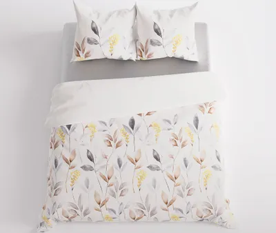 Produktbild von ZARIA Bettwäsche 220x200 cm - Satin Baumwolle, zartes Blumenmuster