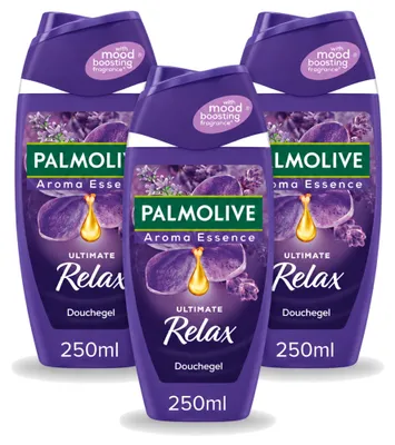 Produktbild von 3 x Palmolive Aroma Essence Douchegel Ultimate Relax - Lavendel & Ylang Ylang - 250 ml - Vorteilspackung - 3 Stücke