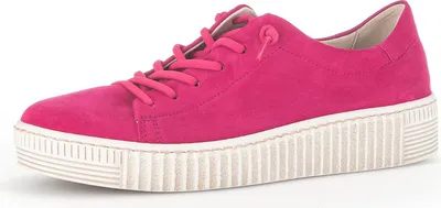Produktbild von Gabor Sportliche Schnürschuhe Samtchevreau Damen 31353039303034 Pink 37 1/2 EU