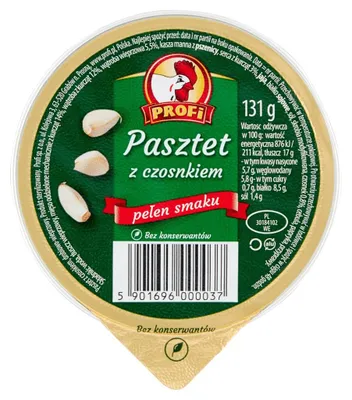 Zdjęcie produktu dla Profi Pasztet Z Czosnkiem 131G