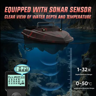 Imagen del producto de Aasboot GPS con sensor de sonar - 12V, 46800 mAh