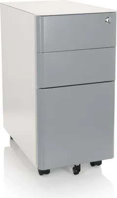 Obrázek produktu pro hjh OFFICE Mobilní podstavec se 3 zásuvkami COLOR I Kancelářský vozík ocel 59,5 x 30,0 x 50,0 cm