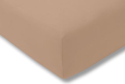 Estella Jersey-Spannlaken Größe 120x200 cm Farbe karamel