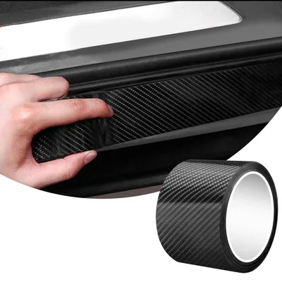 Produktbild von Carbon Folie Auto Lackschutzfolie Selbstklebend Universal 10cm x 10m Schwarz