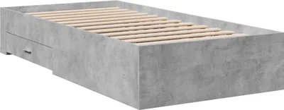 Immagine prodotto di vidaXL Struttura letto con cassetti grigio cemento 100x200 cm materiale a base di legno