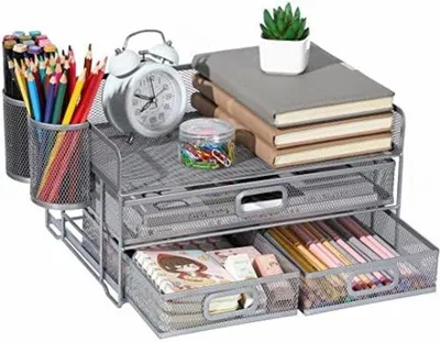 Produktbild von Famanu Büro Organizer mit 3 Ebenen - Silber