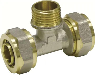 Produktbild von Schraubfitting T-Stück 26 x 3 - 3/4" AG - 26 x 3