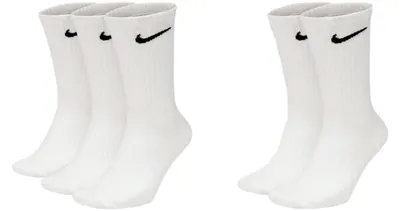 Produktbild von 5 Paar Nike Everyday Lightweight Crew SX7676 Tennis Socke - Farbe: weiß - Größe: 46-50