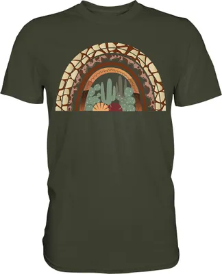 Produktbild von Kaktus Regenbogen T-Shirt – Urban Khaki / L