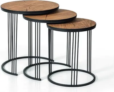Produktbild von Doppel Set 3x Couchtisch Beistelltisch Design Wohnzimmertisch Tische