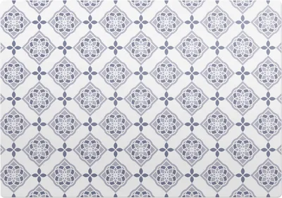 Produktbild von Geometrische Blume – Bodenschutzmatte – Rutschfest – Schutzmatte für Büro – Vinylmatte – Stuhlunterlage  – 100 x 100 cm