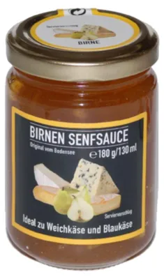 Zdjęcie produktu dla Ruwisch & Zuck Original Lake Constance Pear Mustard Sauce słodko-pikantny 180g