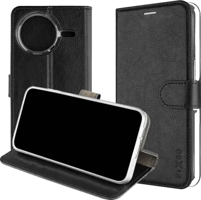 Immagine prodotto di Custodia per cellulare con sportello per Xiaomi POCO F7 Pro, Custodia fissa a libro Opus, Nero