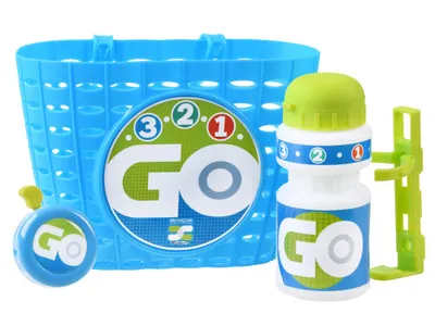 Produktbild von GO-Set, Korb, Klingel, Trinkflasche SP0619