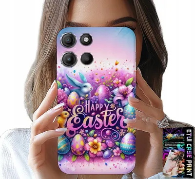 Image de Etui Do Motorola Moto G86 - Wesołego Jajka, Wielkanoc, Pisanki Jajka