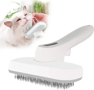 Produktbild von Famanu Haustierbürste für kleine, mittlere und große Hunde, Katzen und Pferde - Selbstreinigend