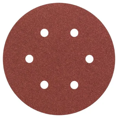 Produktbild von Schleifblatt C430, 150 mm, 120, 6 Löcher, Klett, 5er-Pack