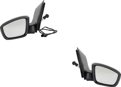 Produktbild von Johns, Außenspiegel Spiegel passend für VW Up! 12/11-06/16 Set Links und Rechts schwarz 1S1857507AK 1S1857507AJ 5Z1857537 1S1857507AK9B9 5Z18575379B9