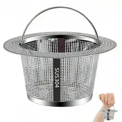 Produktbild von Abflusssieb Edelstahl Rostfrei mit Griff 5cm Typ B