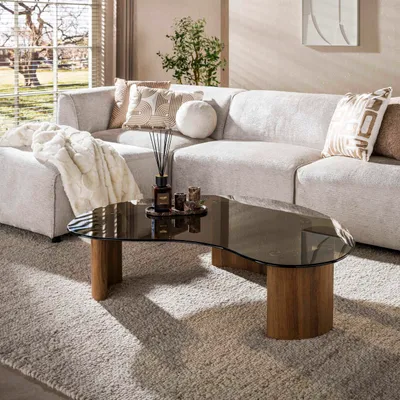 Produktbild von Hoyz Collection – Tinto Couchtisch – Braun – 99 x 131 x 35 cm