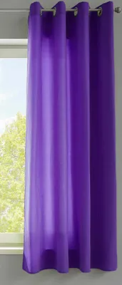 Produktbild von 1er Set Vorhänge Schal Ösen »Berlin« HxB 175x140 cm Lila Blickdicht Microsatin Lichtdurchlässig Uni Matt, 20405N