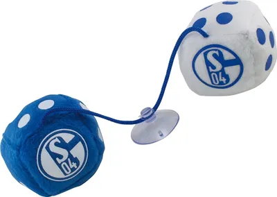 Produktbild von Autowürfel  Plüschwürfel  mit Saugnapf FC SCHALKE 04 S04