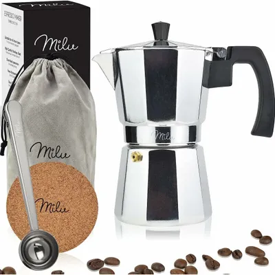 Produktbild von Milu Espressokocher silber, 2 Tassen