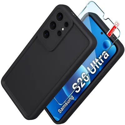 Produktbild von Silikonhülle für Samsung S26 Ultra (matt) + Displayschutzfolie