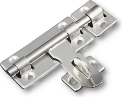 Produktbild von HOOZ 2er Set Edelstahl Türriegel, Riegelschloss für Türen und Tore Sicherheit, Schwer Belastbar Torriegel für Haus, Bolzenriegel für Hof und Garten 100 x 35 mm