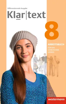 Produktbild von Klartext 8. Arbeitsbuch. Individuelle Förderung - Inklusion. Differenzierende allgemeine Ausgabe