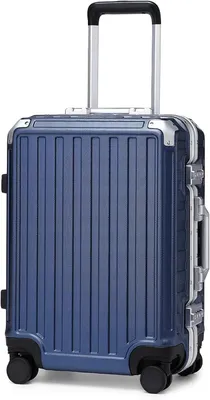 Productafbeelding van Handbagagekoffer - 50 cm - Harde schaal van PC met aluminium frame - 4 wielen - TSA-slot - Wit