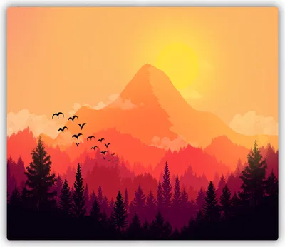 Produktbild von Tulup Glas Herdabdeckplatte Glaskeramikkochfeld-Abdeckung Spritzschutz Glasabdeckplatte Kochplattenabdeckung und Schneidebrett - Einteilig - 60x52 cm Berglandschaft