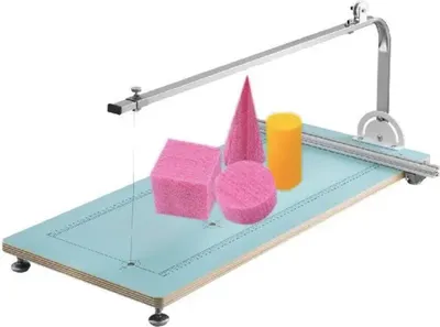 Obrázok produktu pre Happyment Rezačka na polystyrén okrúhla - Rezačka na penu - Rezačka na penu s horúcim drôtom - S vyhrievacím drôtom - Na polystyrénové formy a výrobu modelov - Modrá