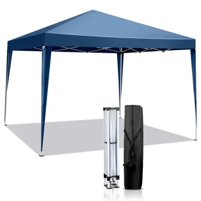 Produktbild von Zimilo Faltbarer Pavillon 3x3m wasserdicht, Stabiles Stahlgestell & 210D Oxford-Gewebe, UV-Schutz Gartenzelt mit Tragetasche, für Events & Garten